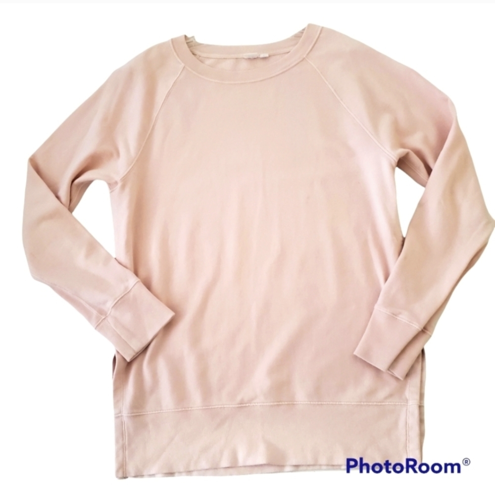 Gap pastel pink crewneck tunic length oversized sweatet